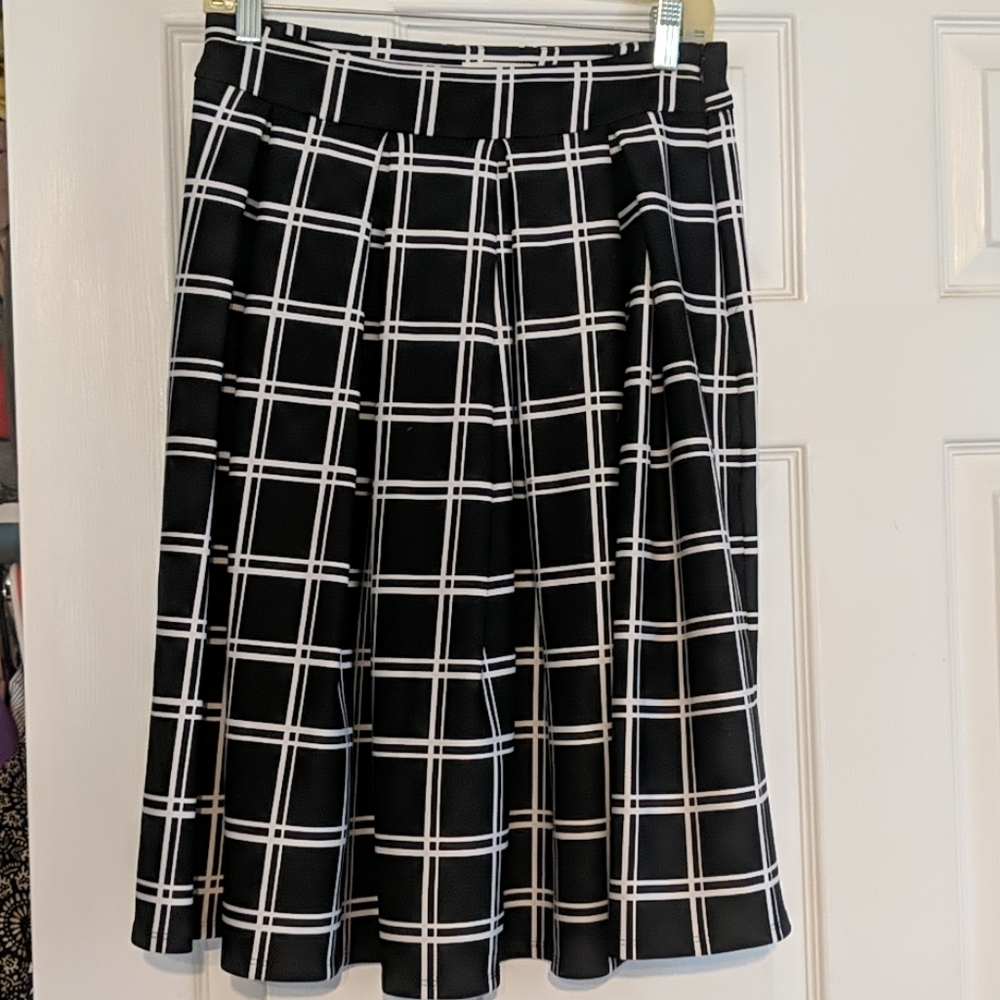 Black and white skirt